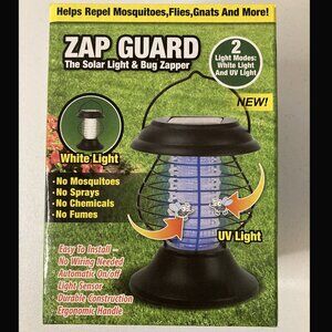 New Zap Guard Solar Light/UV Bug Zapper TEK211-6